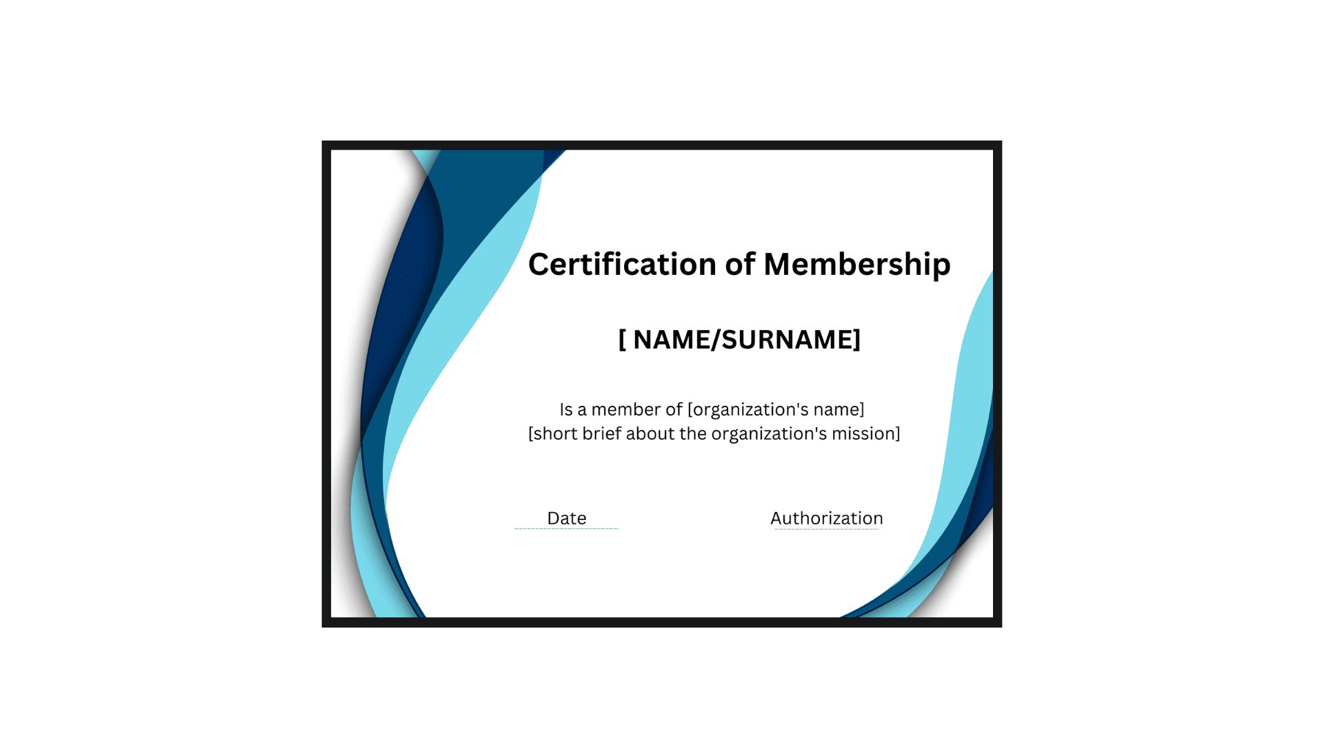 Membership Certificate 3515